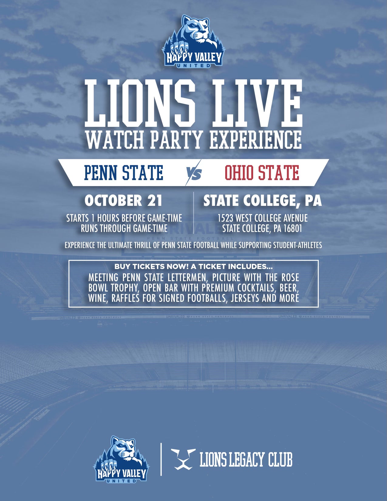 Lions Live Watch Party Experience