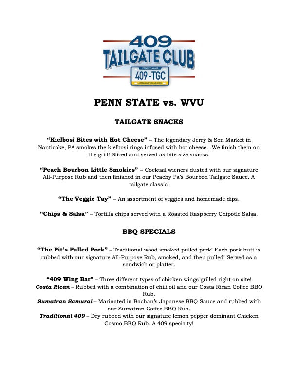 Happy Valley United Kickoff Tailgate - Guest