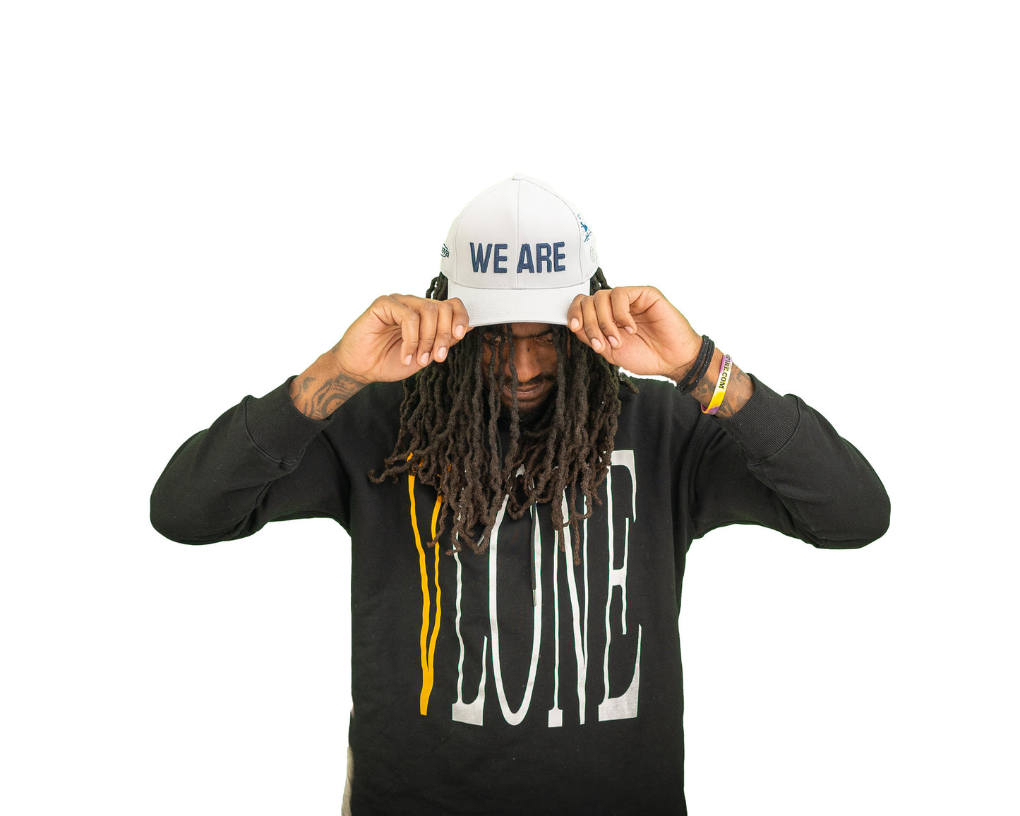 LACES FOR LIONS GREY "WE ARE" G/FORE HAT