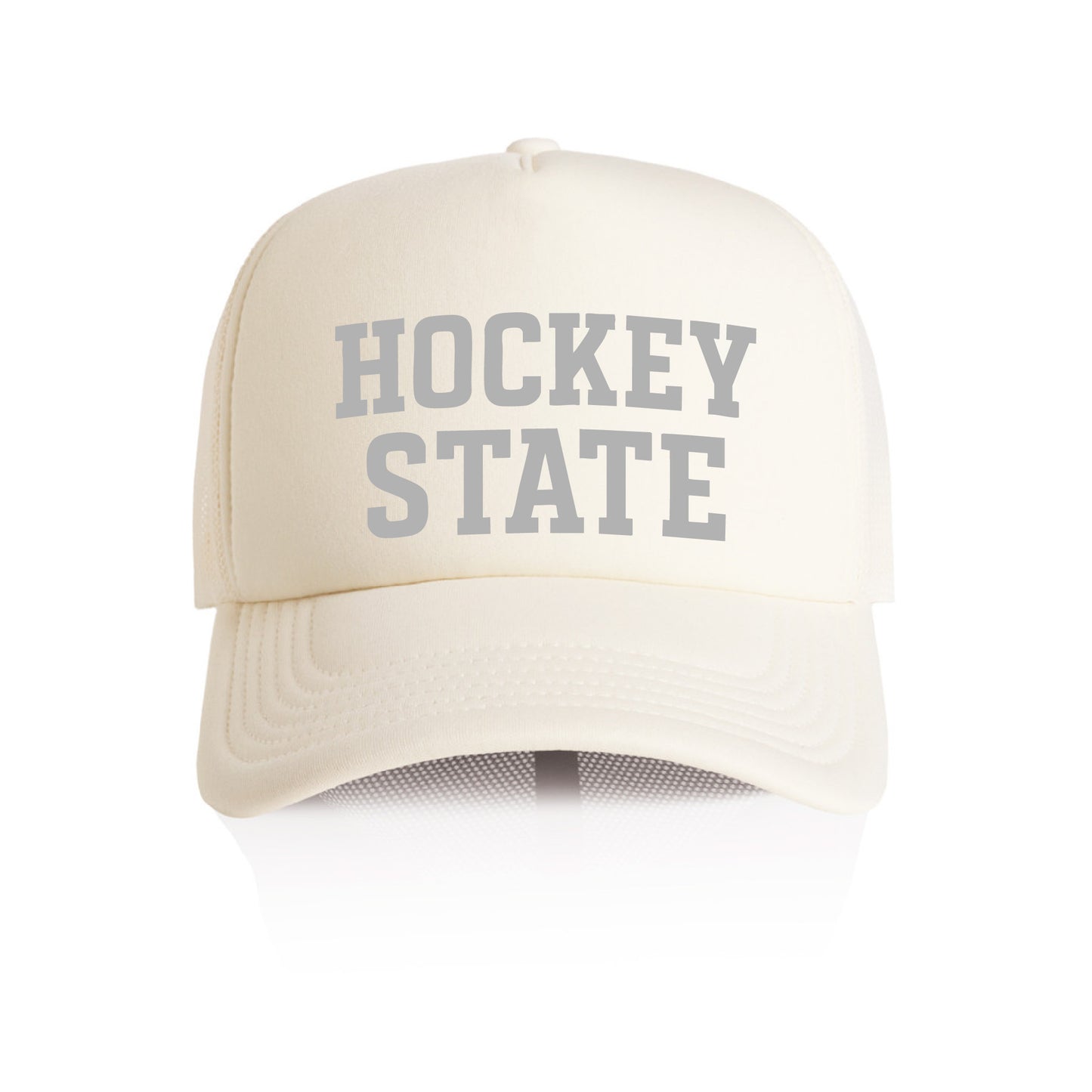 Hockey State Trucker Hat (Off-White)