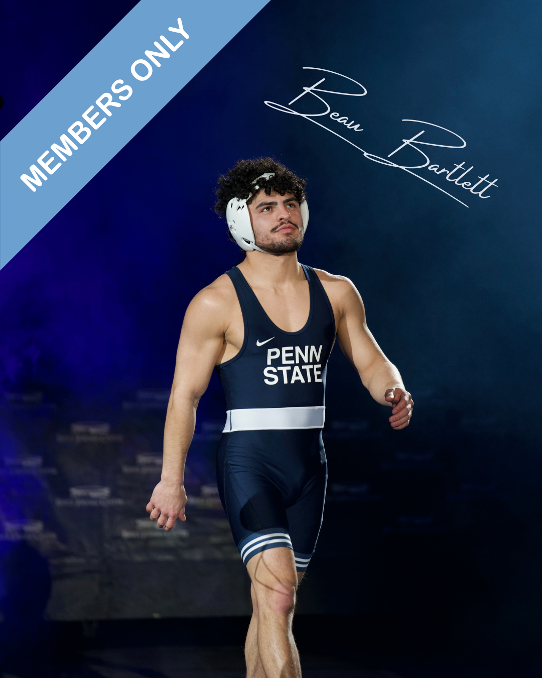 Autographed 8x10 of Penn State Wrestler Beau Bartlett