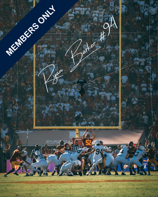 Autographed 8x10 of Ryan Barker’s Game-Winning Field Goal (Limited Time Offer)