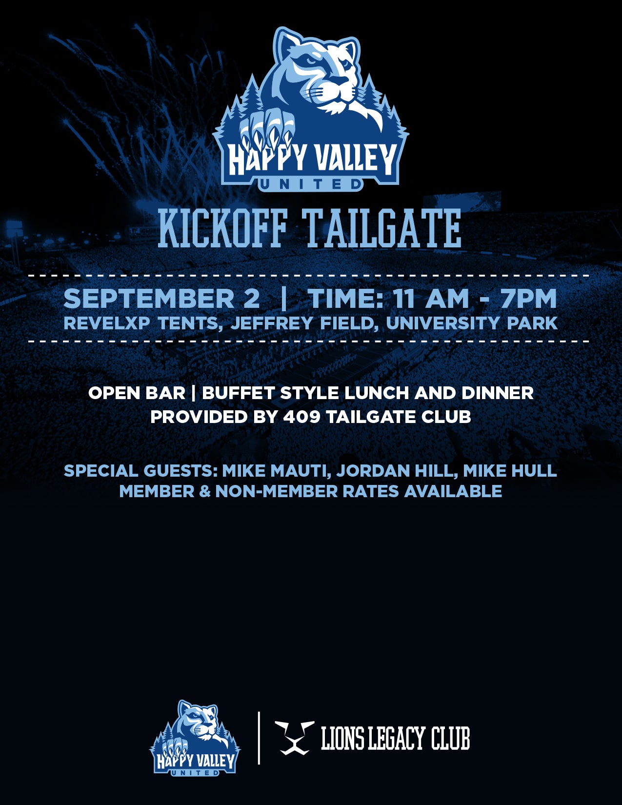 Happy Valley United Kickoff Tailgate - Members